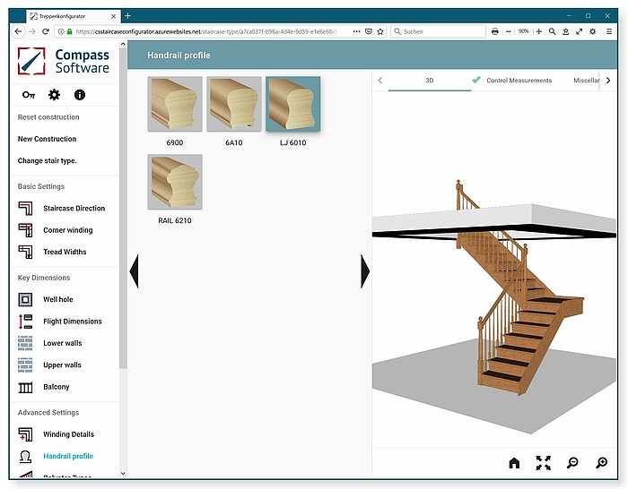 Compass Software Online Stair Designer